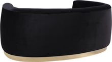 Load image into Gallery viewer, Julian Black Velvet Loveseat