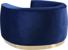 Load image into Gallery viewer, Julian Navy Velvet Chair