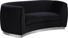 Load image into Gallery viewer, Julian Black Velvet Loveseat