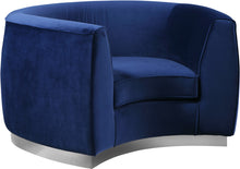 Load image into Gallery viewer, Julian Navy Velvet Chair