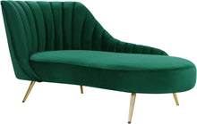 Load image into Gallery viewer, Margo Green Velvet Chaise
