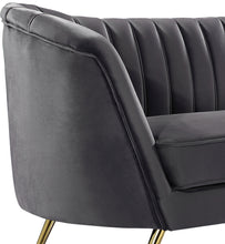 Load image into Gallery viewer, Margo Grey Velvet Chair