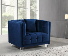 Load image into Gallery viewer, Mariel Grey Velvet Chair