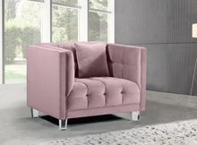 Load image into Gallery viewer, Mariel Grey Velvet Chair
