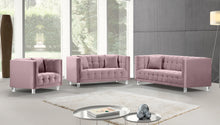 Load image into Gallery viewer, Mariel Pink Velvet Chair