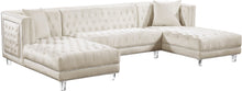 Load image into Gallery viewer, Moda Black Velvet 3pc. Sectional