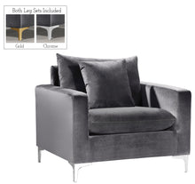 Load image into Gallery viewer, Naomi Black Velvet Chair