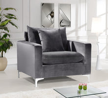 Load image into Gallery viewer, Naomi Black Velvet Chair