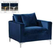 Load image into Gallery viewer, Naomi Black Velvet Chair