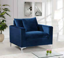 Load image into Gallery viewer, Naomi Black Velvet Chair