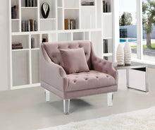 Load image into Gallery viewer, Roxy Grey Velvet Chair