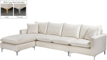 Load image into Gallery viewer, Naomi Cream Velvet 2pc. Reversible Sectional