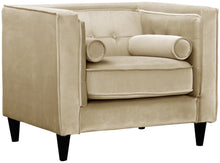 Load image into Gallery viewer, Taylor Beige Velvet Chair