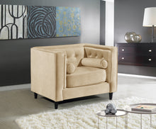 Load image into Gallery viewer, Taylor Beige Velvet Chair