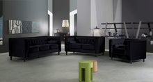 Load image into Gallery viewer, Taylor Black Velvet Chair