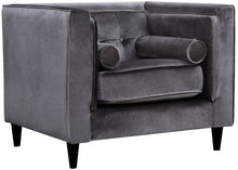 Load image into Gallery viewer, Taylor Grey Velvet Chair