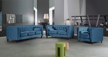 Load image into Gallery viewer, Taylor Light Blue Velvet Chair