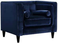 Load image into Gallery viewer, Taylor Navy Velvet Chair