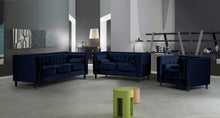 Load image into Gallery viewer, Taylor Navy Velvet Chair
