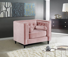 Load image into Gallery viewer, Taylor Pink Velvet Chair