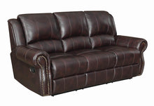 Load image into Gallery viewer, Sir Rawlinson Traditional Burgundy Motion Sofa