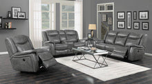 Load image into Gallery viewer, Conrad Transitional Grey Motion Loveseat
