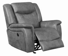 Load image into Gallery viewer, Conrad Transitional Grey Power Recliner