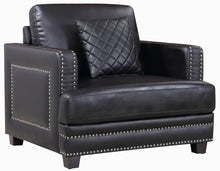 Load image into Gallery viewer, Ferrara Black Leather Chair