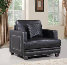 Load image into Gallery viewer, Ferrara Black Leather Chair