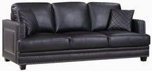 Load image into Gallery viewer, Ferrara Black Leather Sofa
