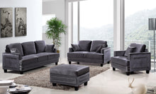 Load image into Gallery viewer, Ferrara Grey Velvet Loveseat