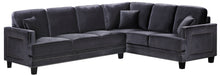 Load image into Gallery viewer, Ferrara Grey Velvet 2Pc. Sectional