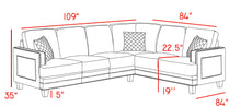 Load image into Gallery viewer, Ferrara Grey Velvet 2Pc. Sectional