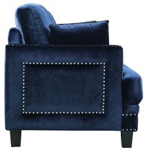 Load image into Gallery viewer, Ferrara Navy Velvet Chair
