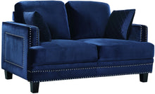 Load image into Gallery viewer, Ferrara Grey Velvet Loveseat