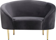 Load image into Gallery viewer, Ritz Grey Velvet Chair