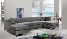 Load image into Gallery viewer, Graham Grey Velvet 3pc. Sectional