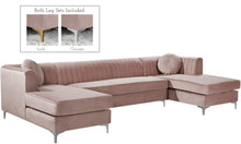 Load image into Gallery viewer, Graham Grey Velvet 3pc. Sectional