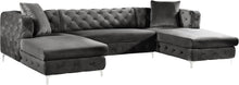 Load image into Gallery viewer, Gail Grey Velvet 3pc. Sectional