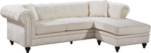 Load image into Gallery viewer, Sabrina Black Velvet 2pc. Reversible Sectional