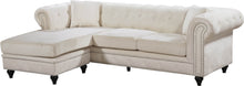 Load image into Gallery viewer, Sabrina Black Velvet 2pc. Reversible Sectional