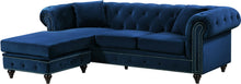 Load image into Gallery viewer, Sabrina Black Velvet 2pc. Reversible Sectional