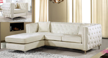 Load image into Gallery viewer, Jesse Cream Velvet 2pc. Reversible Sectional
