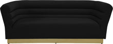 Load image into Gallery viewer, Bellini Black Velvet Sofa