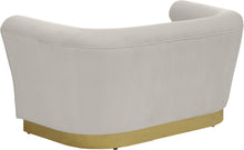 Load image into Gallery viewer, Bellini Black Velvet Loveseat