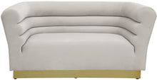 Load image into Gallery viewer, Bellini Black Velvet Loveseat