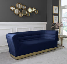 Load image into Gallery viewer, Bellini Black Velvet Sofa