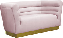 Load image into Gallery viewer, Bellini Black Velvet Loveseat