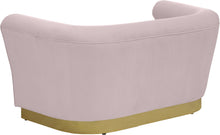 Load image into Gallery viewer, Bellini Black Velvet Loveseat