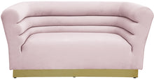 Load image into Gallery viewer, Bellini Black Velvet Loveseat